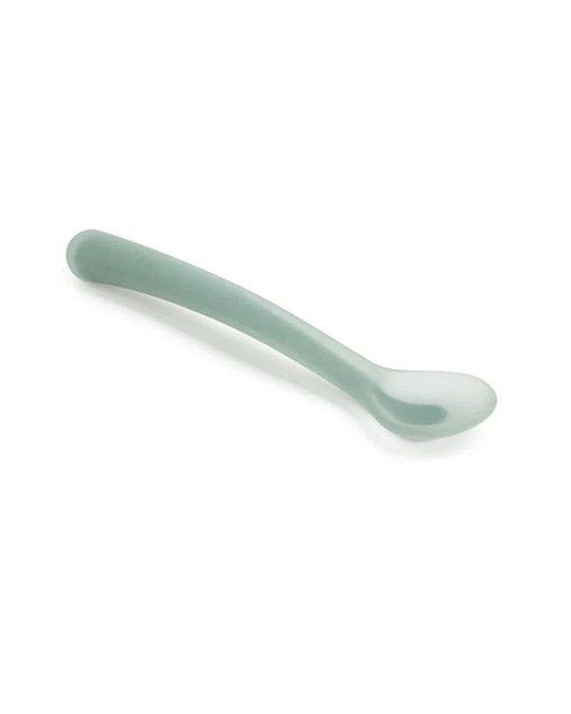 Cuillère en silicone vert Suavinex +4mois