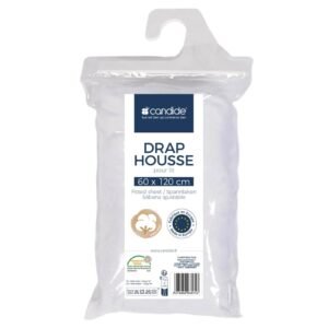 Drap housse lit 120*60 Candide
