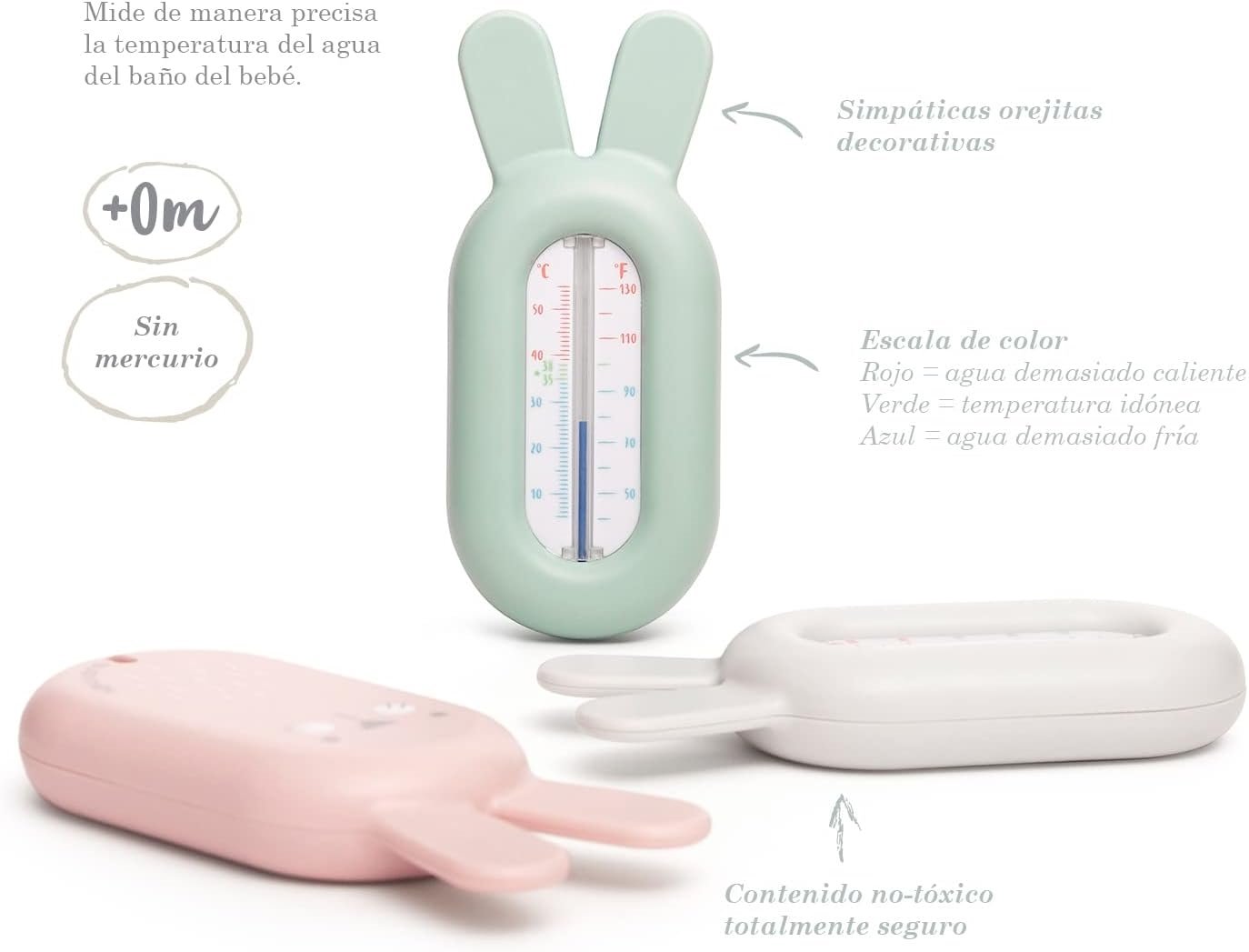 Thermomètre bain vert Suavinex