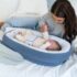 Cocoon nid bébé blue grey moon Doomoo