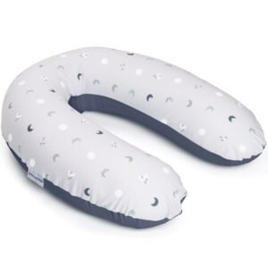 Coussin de grossesse et d'allaitement Buddy blue grey Doomoo