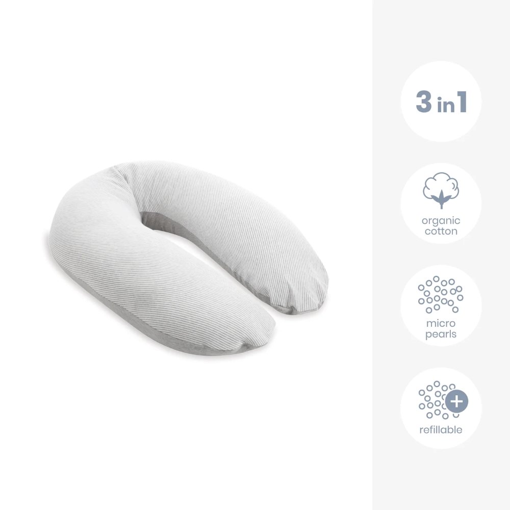 Coussin de grossesse et d'allaitement Buddy classic grey Doomoo