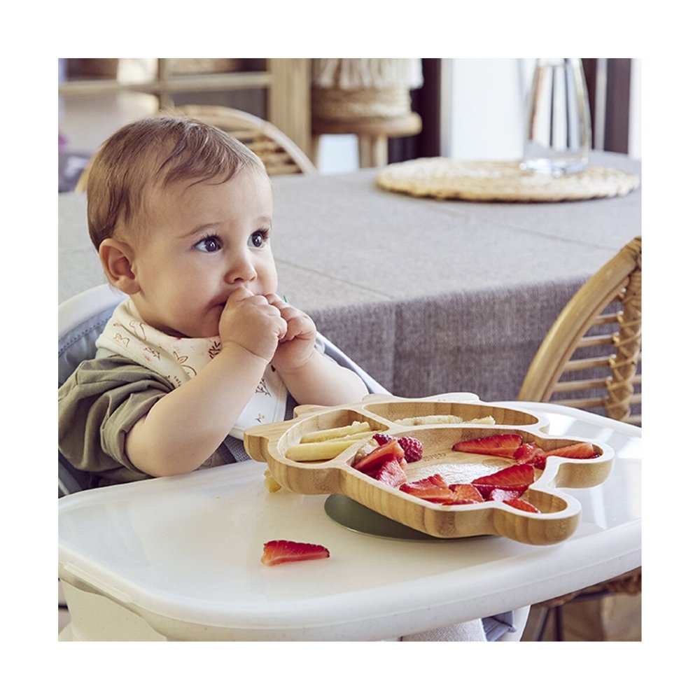 Assiette en bois grenouille Miniland