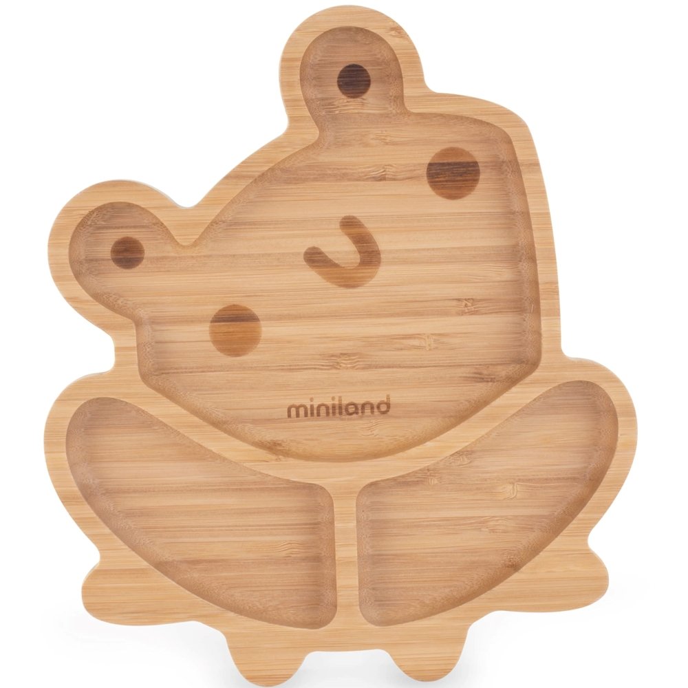 Assiette en bois grenouille Miniland