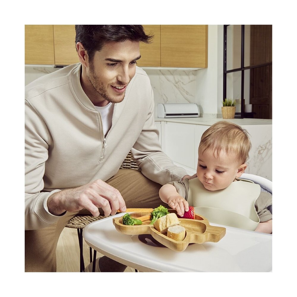 Assiette en bois oiseau Miniland