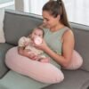Coussin de grossesse et d'allaitement Buddy chiné pink Doomoo