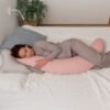 Coussin de grossesse et d'allaitement Buddy chiné pink Doomoo