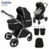 Poussette et Maxicosy 3en1 A8 Noir Kidilo