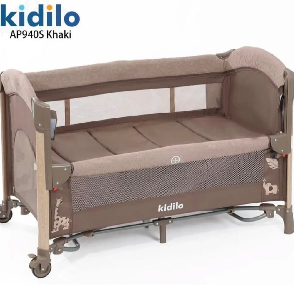 Lit cododo avec couffin gris Kidilo AP940