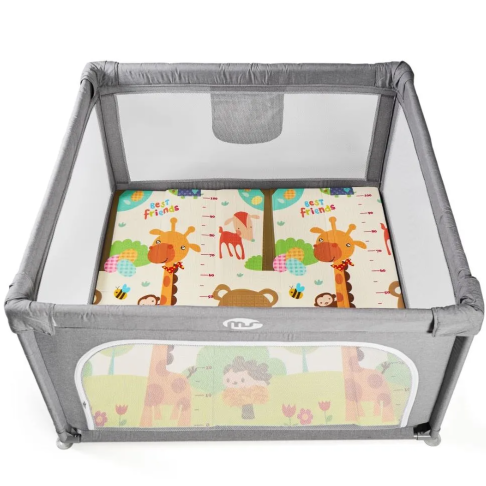 Parc de jeux L 120*120 avec tapis éléphant Ms Innovaciones