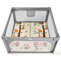 Parc de jeux L 120*120 avec tapis giraffe Ms Innovaciones