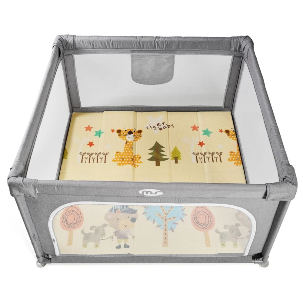 Parc de jeux L 120*120 avec tapis giraffe Ms Innovaciones