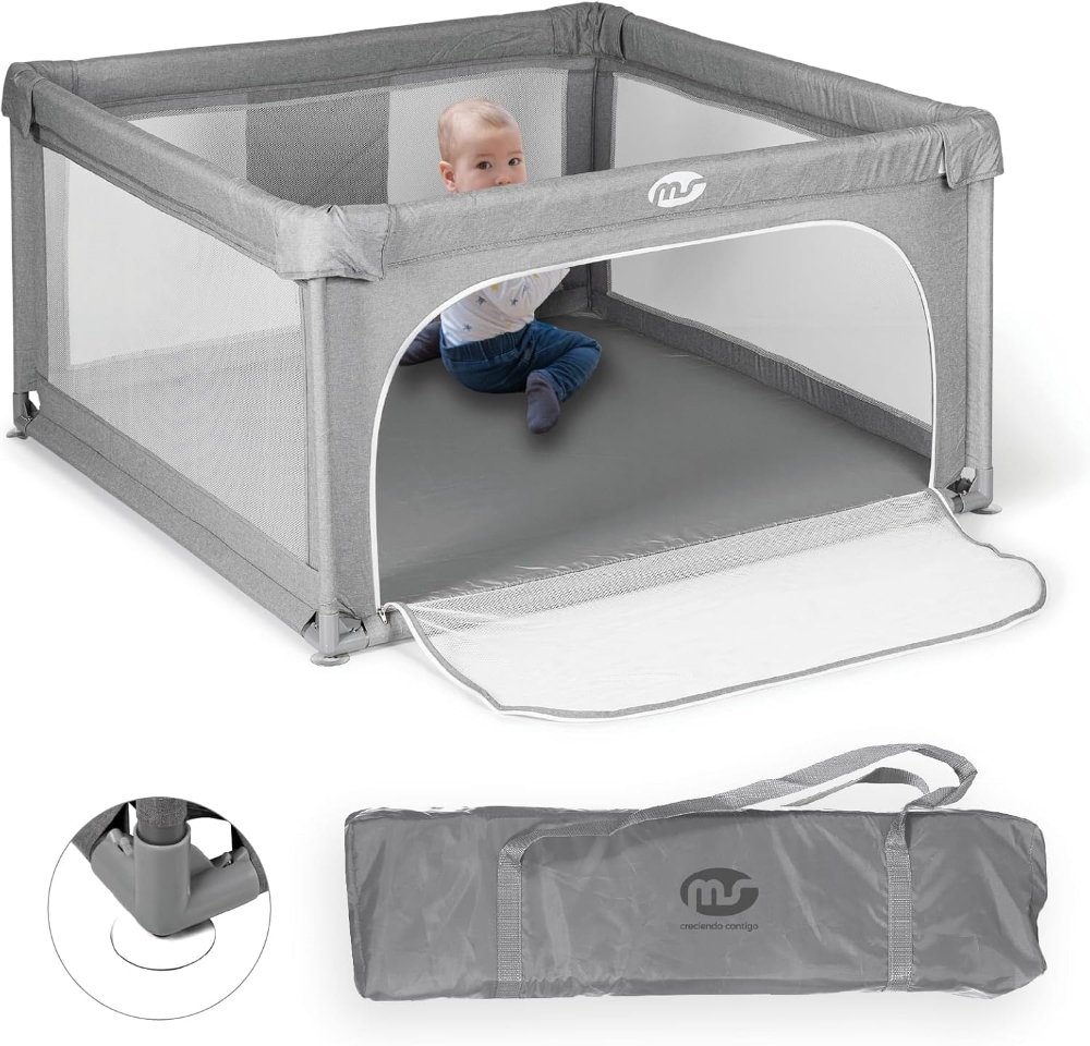 Parc de jeux L 120*120 avec tapis éléphant Ms Innovaciones