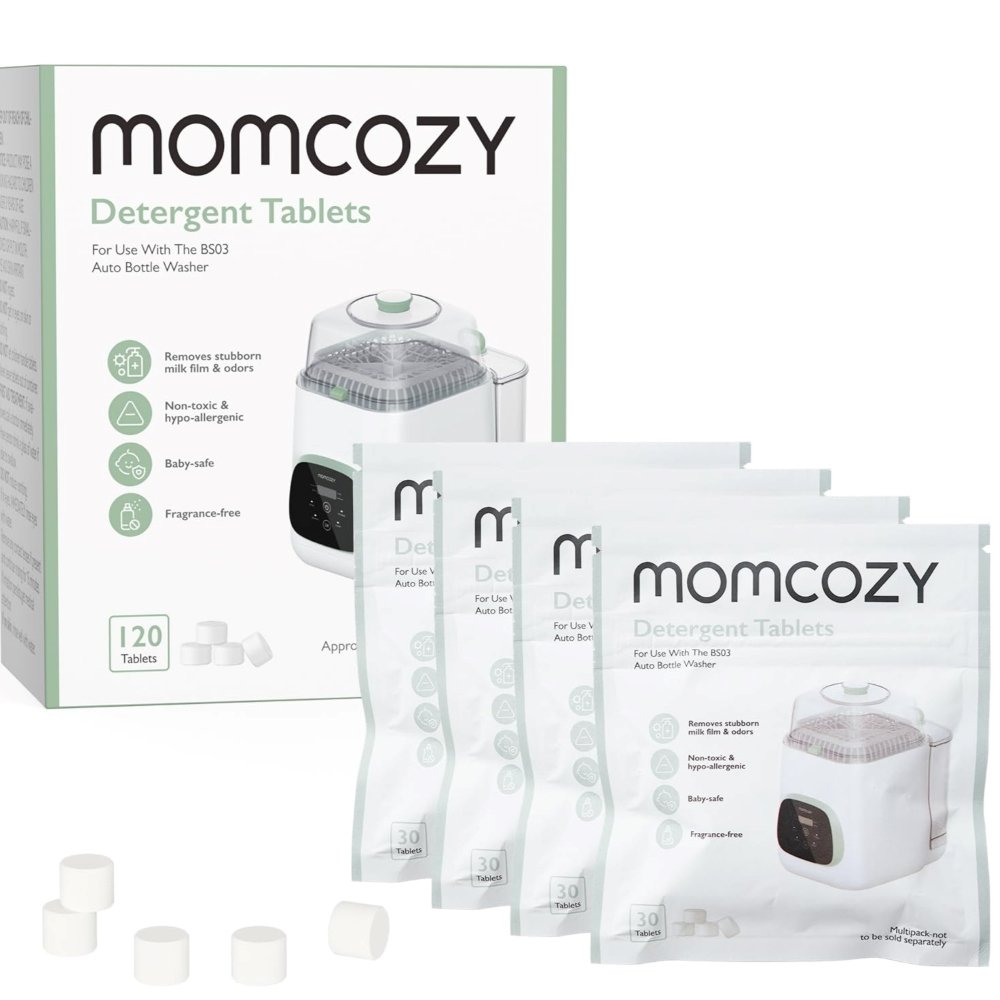 Pastilles détergentes lave biberon Momcozy 120 comprimés