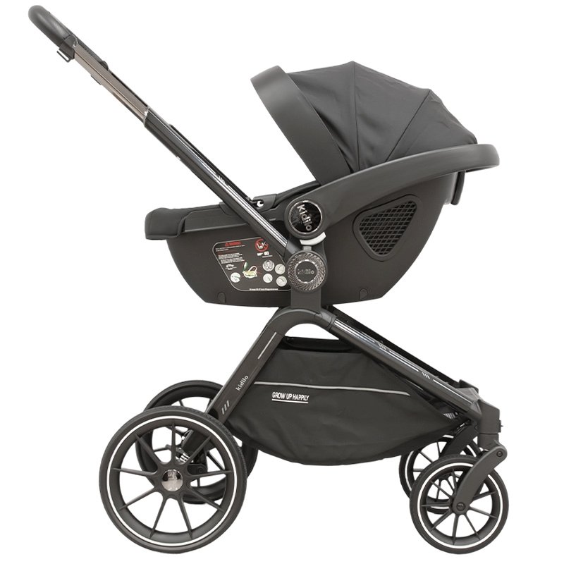 Poussette 3en1 noir Kidilo S008