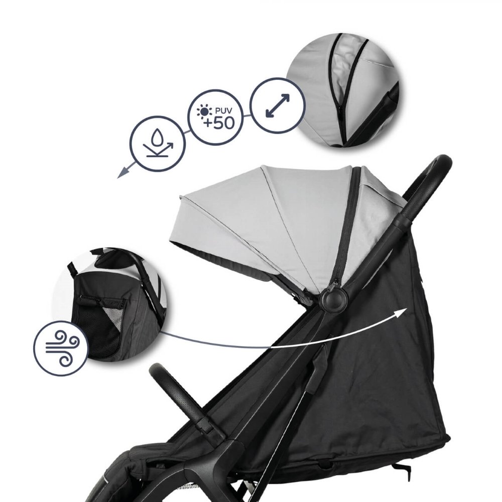 Poussette cabine i Walk Gris Ms Innovaciones