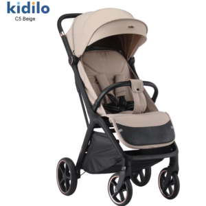 Poussette valise compacte beige C5 Kidilo