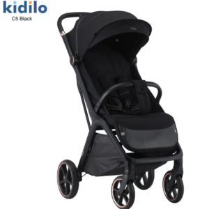 Poussette compacte noir C5 Kidilo