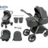 Poussette et Maxicosy 3en1 A8 Gris Kidilo