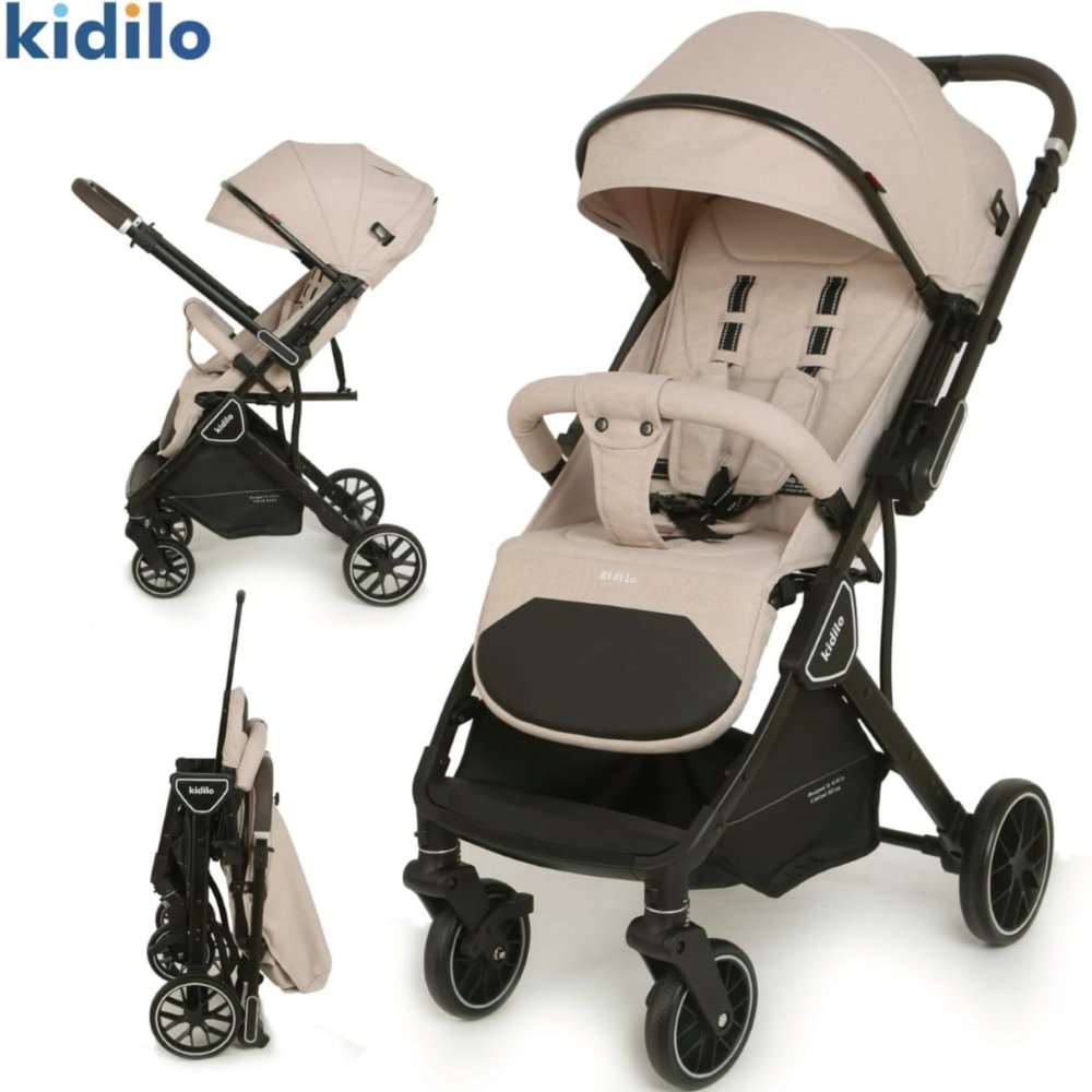 Poussette valise réversible Beige K919 Kidilo