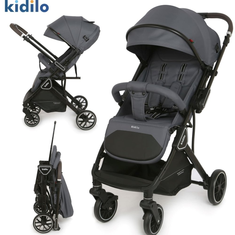 Poussette valise réversible Gris K919 Kidilo