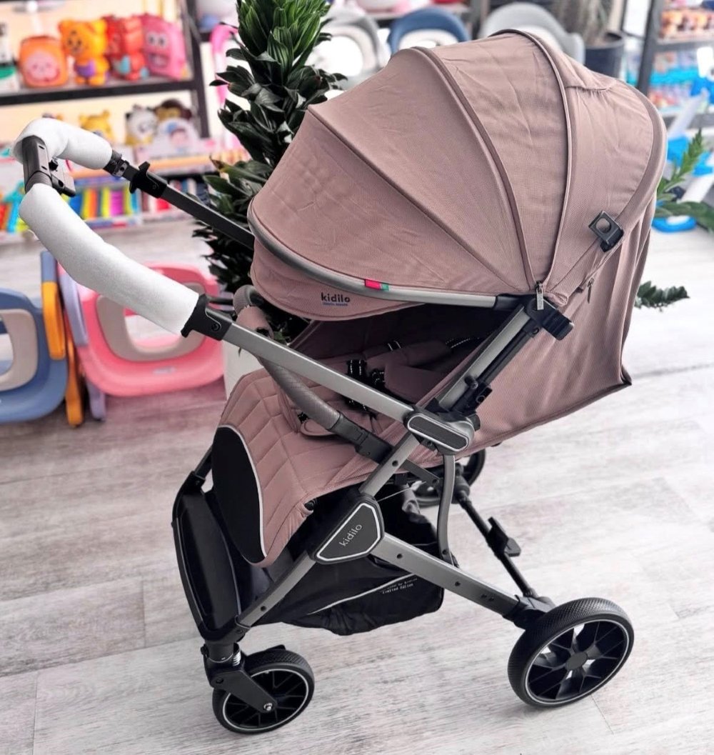 Poussette valise réversible Marron K919 Kidilo