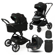 Poussette 3en1 noir Kidilo S008