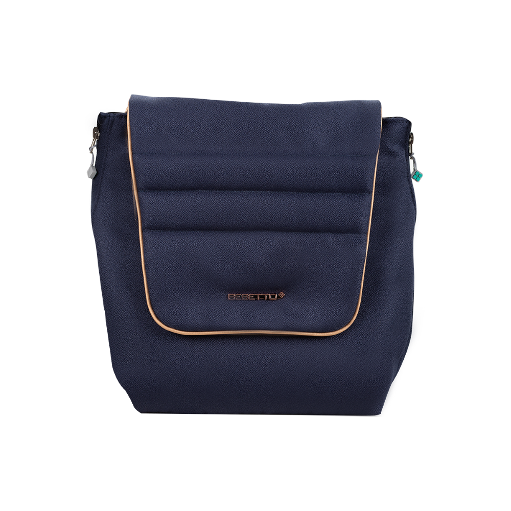 Poussette trio Torino bleu rose gold Bebetto