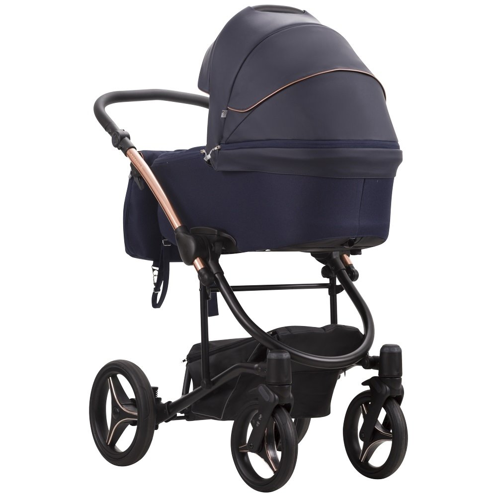 Poussette trio Torino bleu rose gold Bebetto