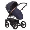 Poussette trio Torino bleu rose gold Bebetto