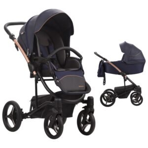 Poussette trio Torino bleu rose gold Bebetto
