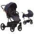 Poussette trio Torino bleu rose gold Bebetto