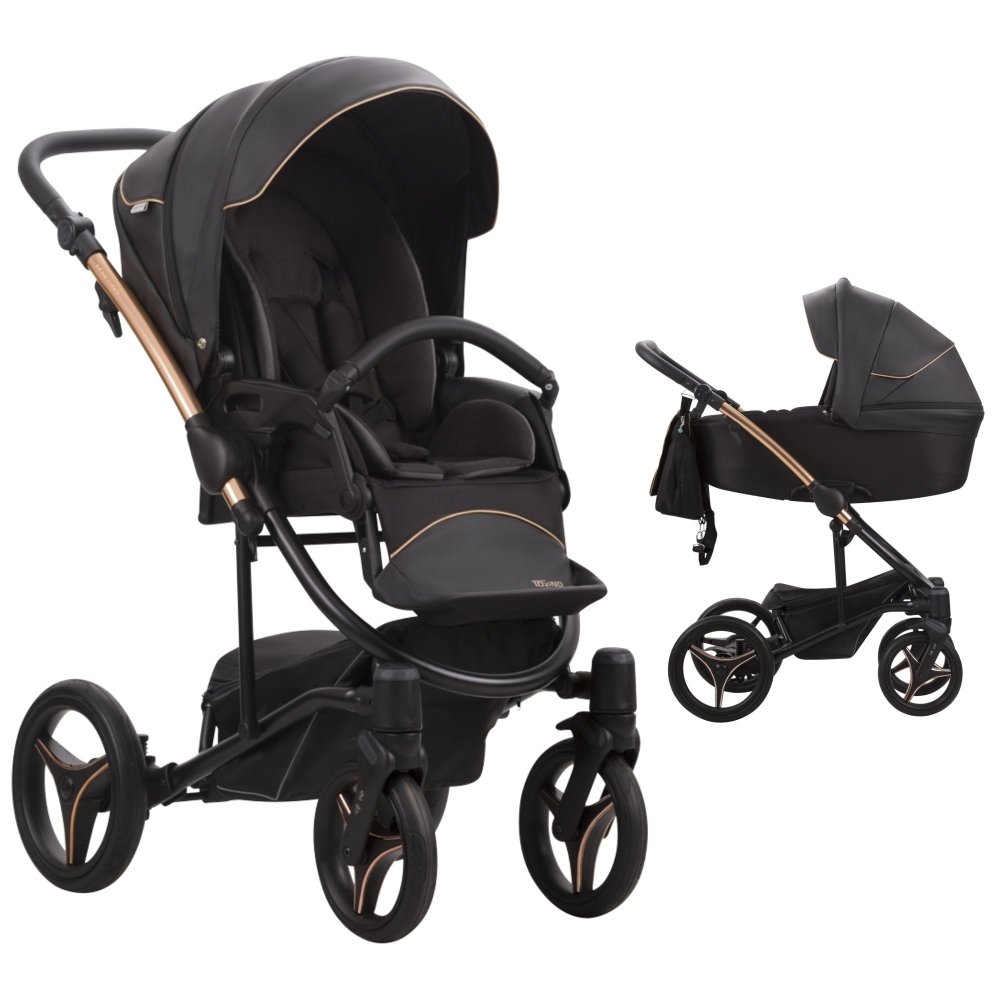 Poussette trio Torino noir rose gold Bebetto