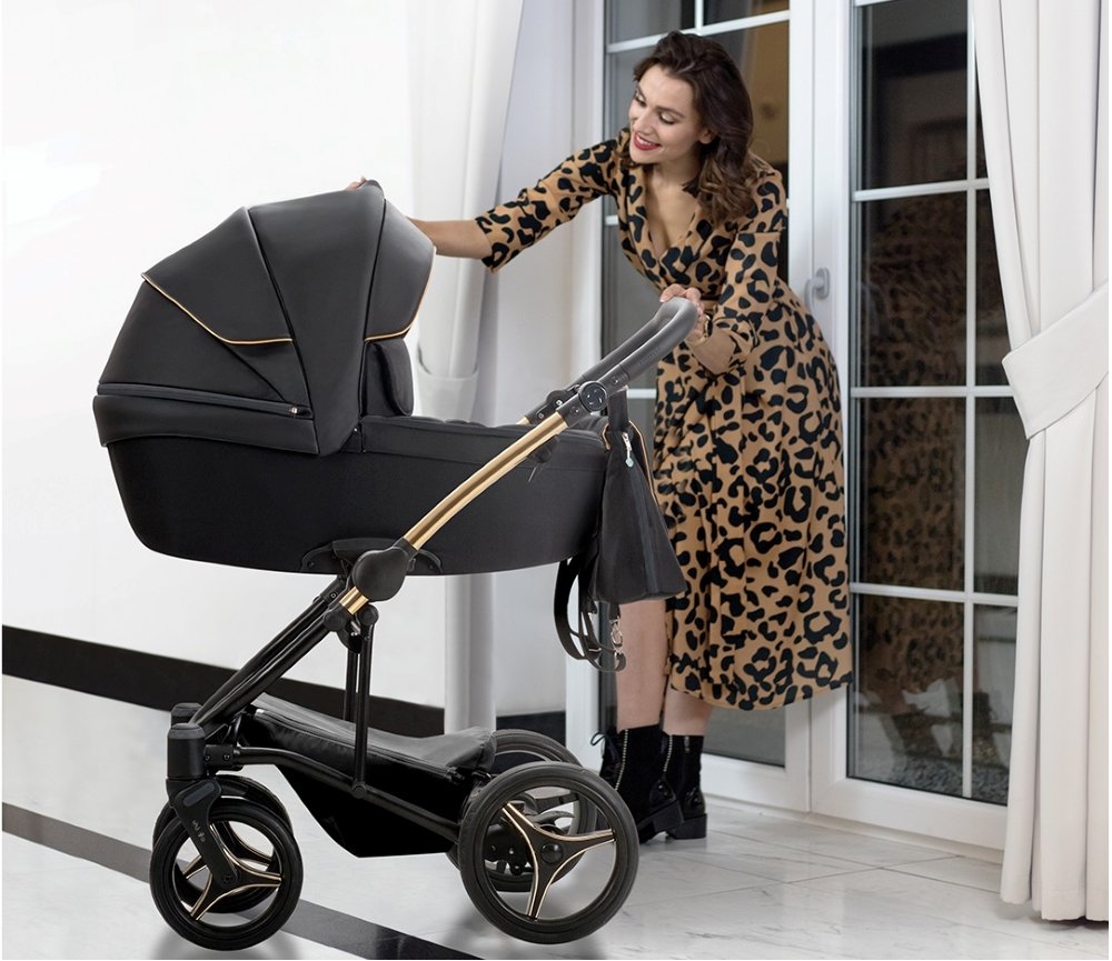 Poussette trio Torino noir rose gold Bebetto