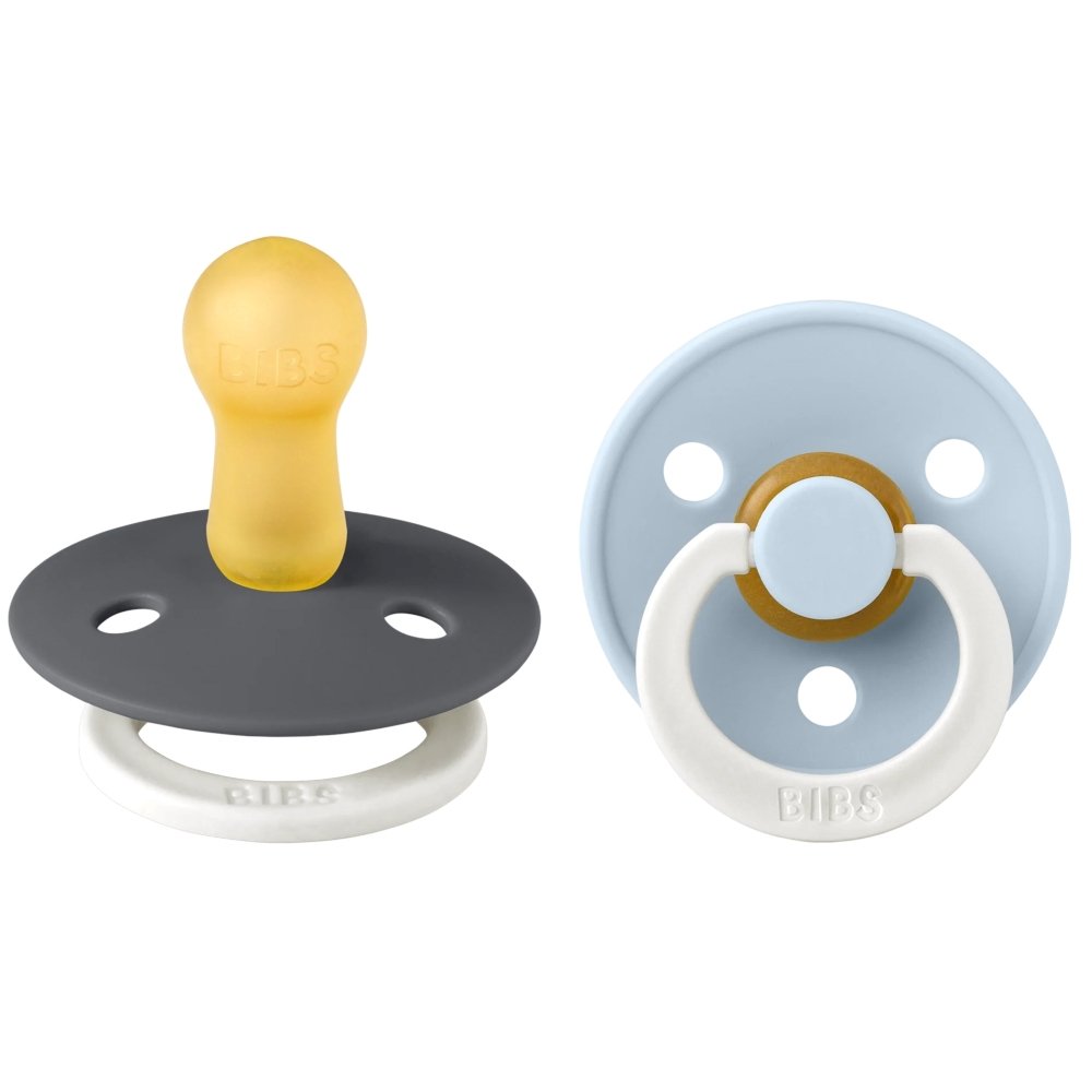 Sucettes Iron / Baby Blue Bibs 0-6 Mois