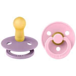 Sucettes Lavender / Baby Pink Bibs 6-18 Mois