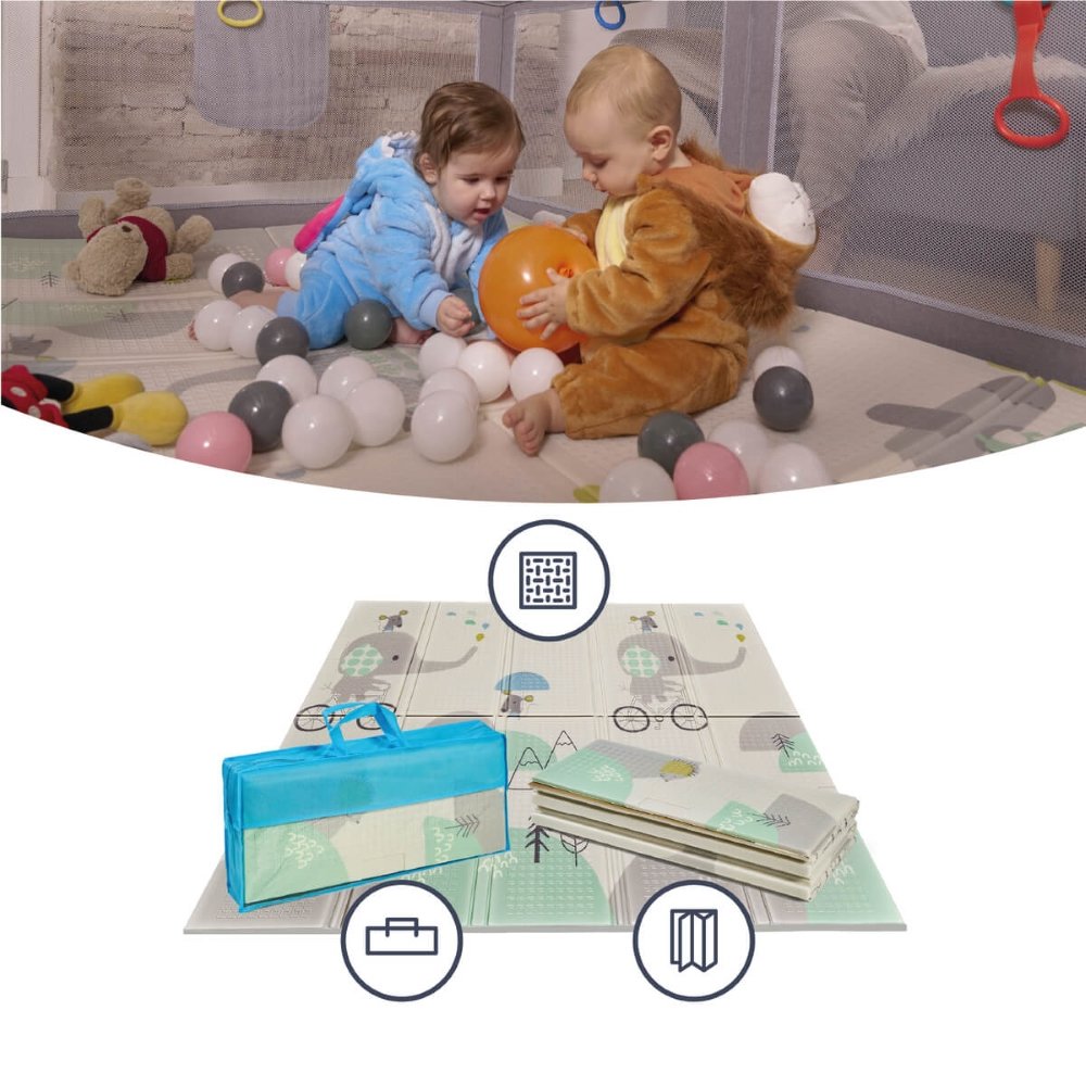 Tapis de jeux réversible éléphant XL Ms Innovaciones