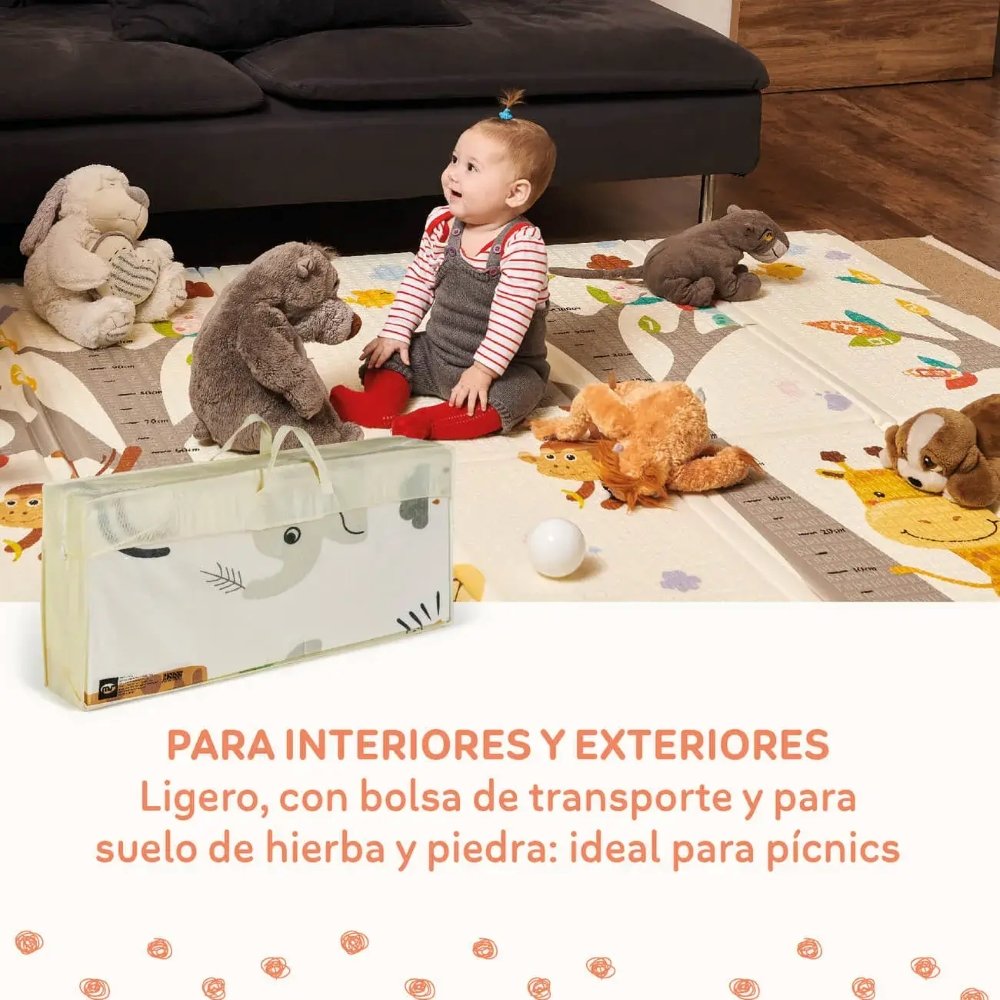 Tapis de jeux réversible éléphant XXL Ms Innovaciones