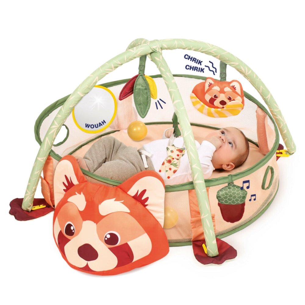 Tapis d'éveil et piscine à balles panda Ludi