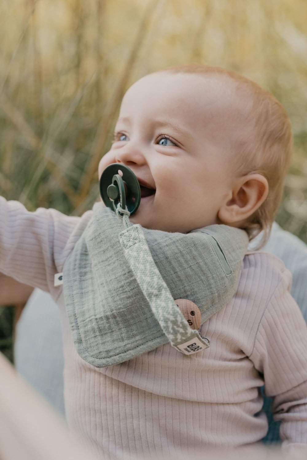 Attache sucette Ivory / Vanilla Bibs