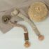 Attache sucette Ivory / Vanilla Bibs