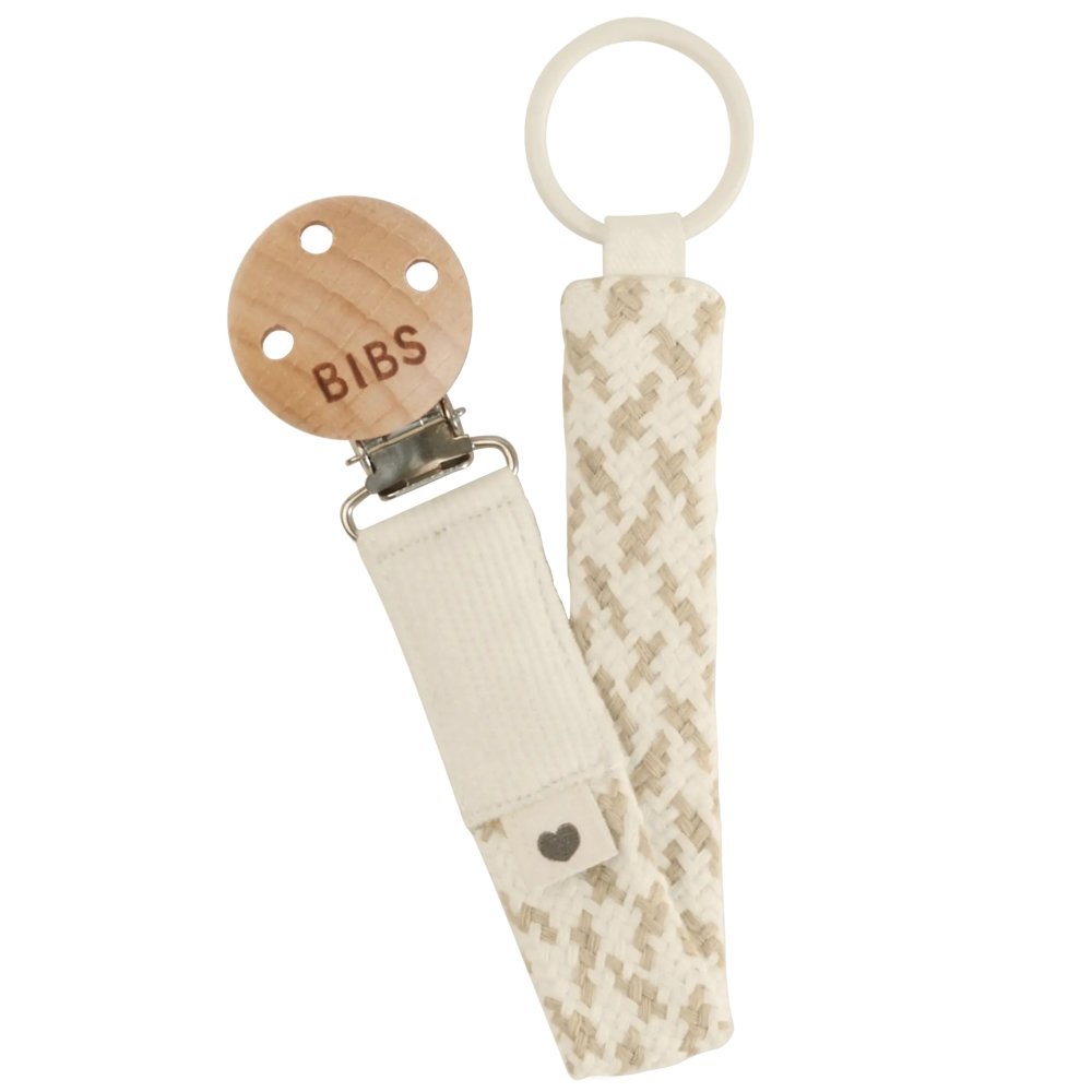 Attache sucette Ivory / Vanilla Bibs