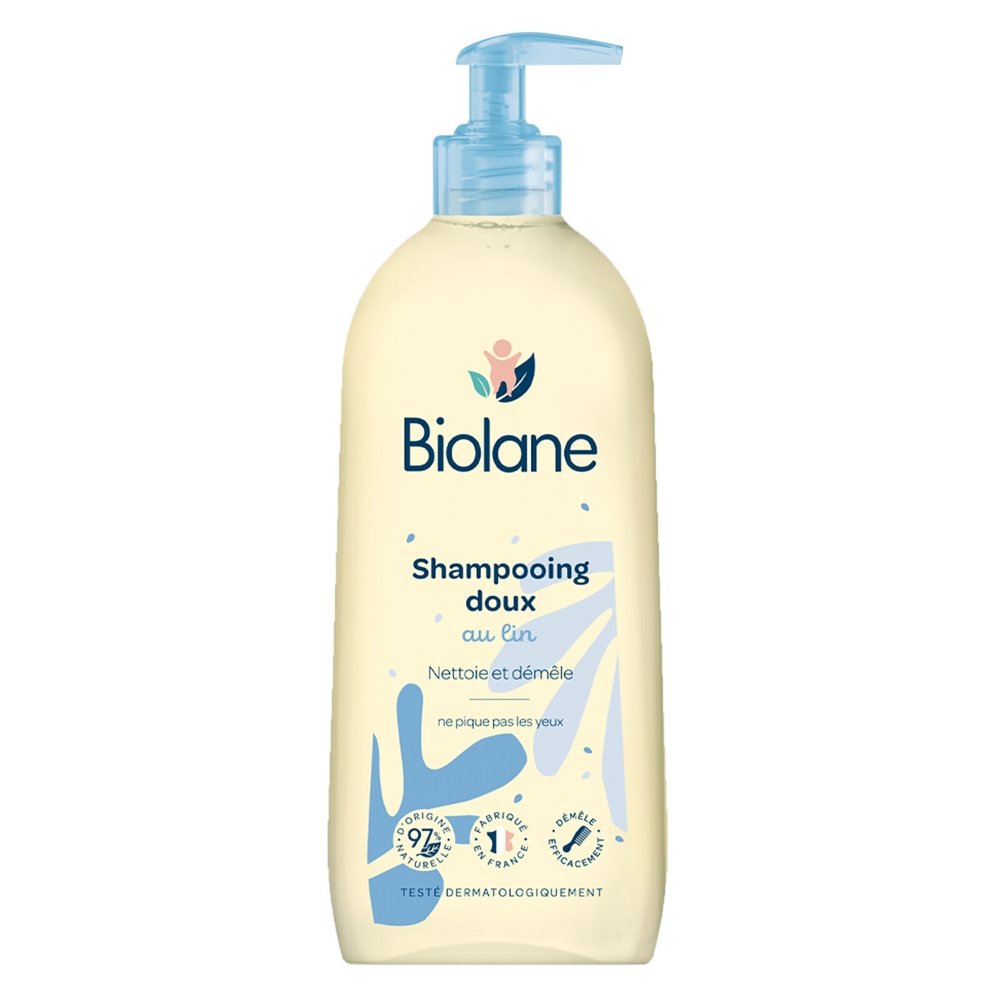 Shampooing doux au lin 200 ml Biolane