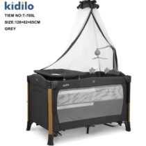 Lit cododo Finition bois gris Kidilo