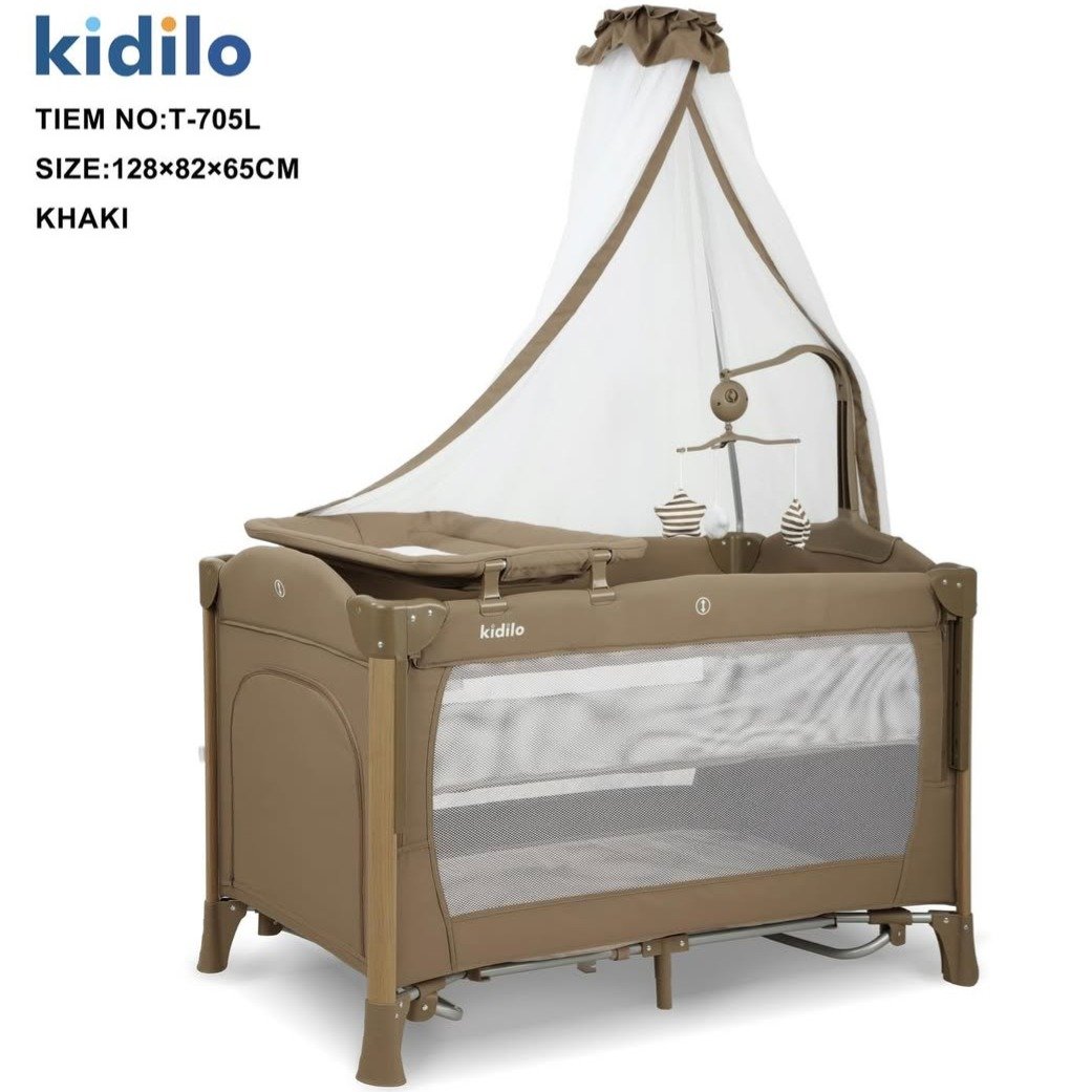 Lit cododo Finition bois beige Kidilo