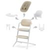 Chaise haute Lemo 4en1 Sand White Cybex