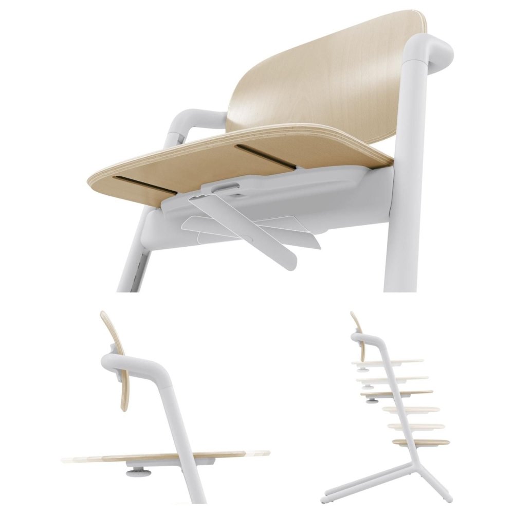 Chaise haute Lemo 4en1 Sand White Cybex