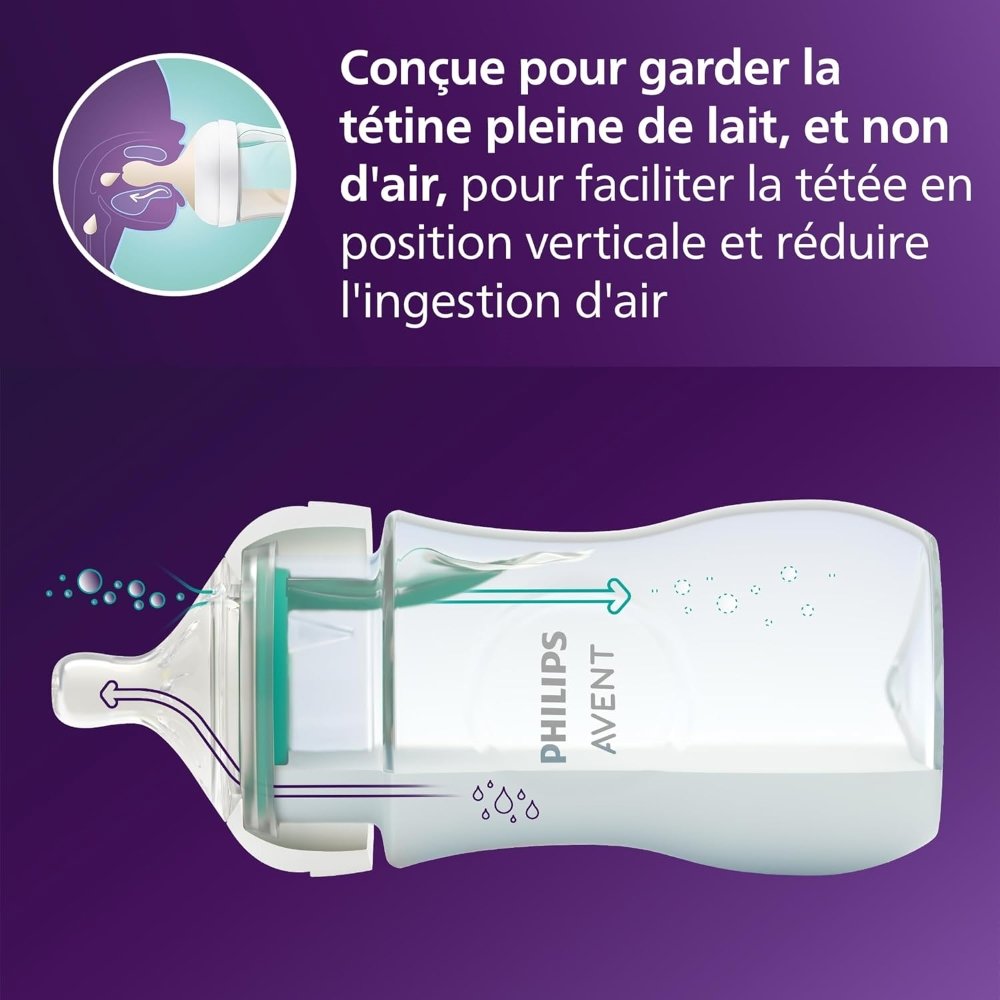 Kit-biberon-nouveau-né-anticolique-airfree-Avent-4 Kit biberon biberon Natural Airfree nouveau né Avent