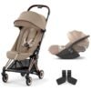 Duo Coya rose gold et Cloud T cozy beige Cybex