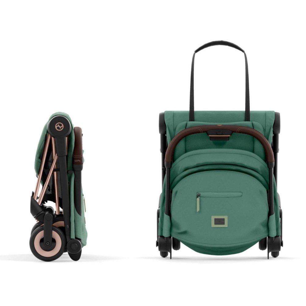 Duo Coya rose gold et Cloud T leaf green Cybex